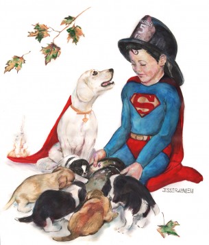 The second Rockwell calendar painting!