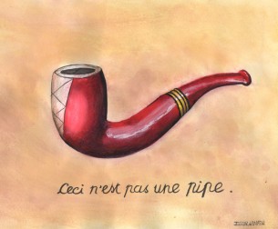 A quick Magritte parody