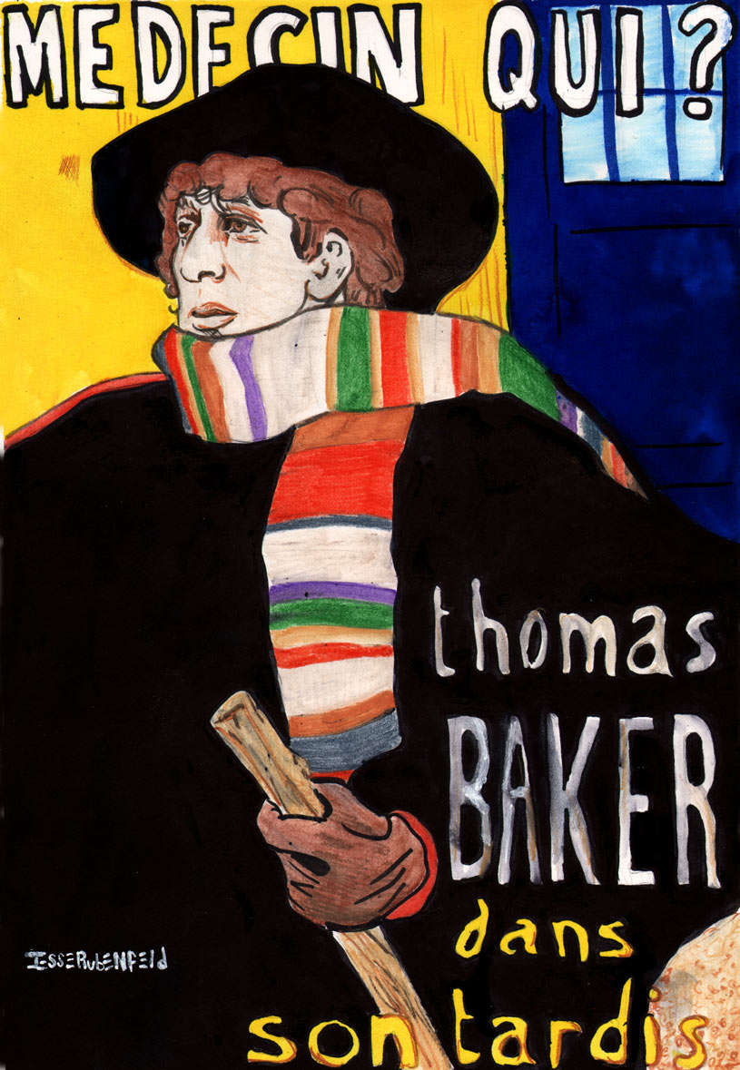 When the costume designer was working on Tom Baker's classic look, they used these posters by Toulouse Lautrec.