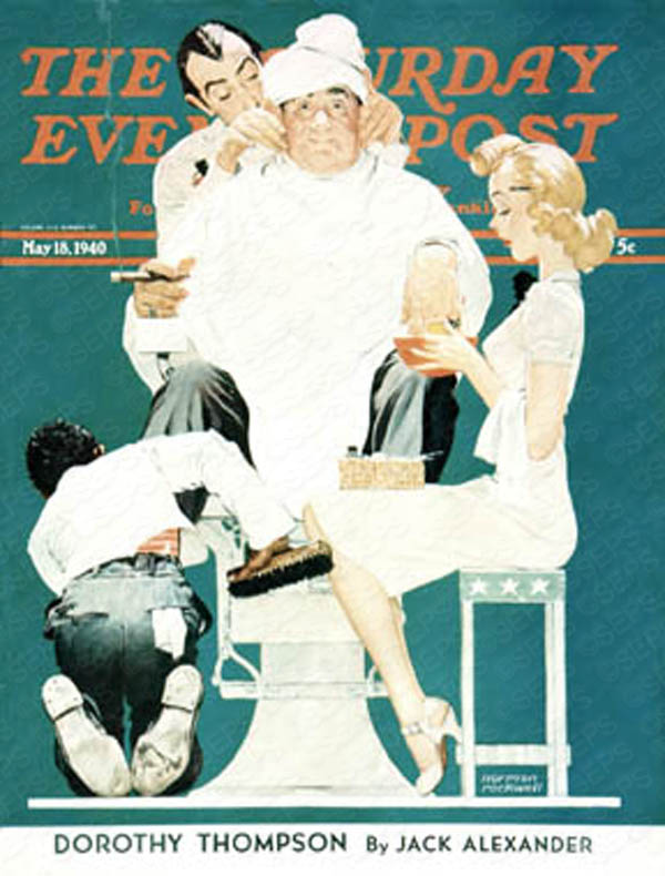 Based on Norman Rockwell's cover to Saturday Evening Post from May 18th, 1940. PLEASE NOTE I am in no way affiliated with Saturday Evening Post or it's publisher Curtis Publishing.